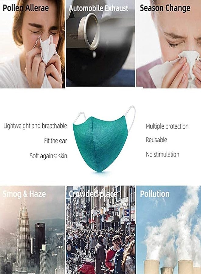 VALARIS قناع VALARIS N95 قابل للغسل وإعادة الاستخدام مع حلقة رأس، أقنعة من 5 طبقات للرجال والنساء البالغين، عبوة من 6 أو 10 أو 15 أو 20 أو 30 أو 50 (15) - Image 3